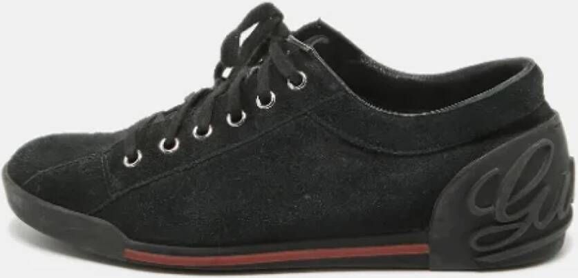 Gucci Vintage Pre-owned Suede sneakers Black Dames