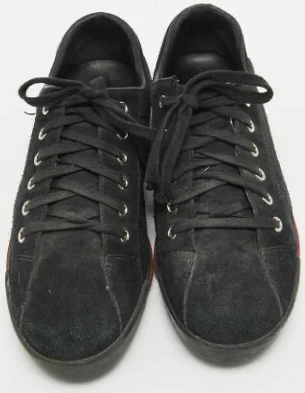 Gucci Vintage Pre-owned Suede sneakers Black Dames