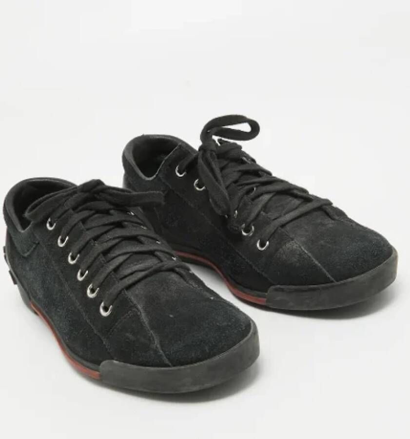 Gucci Vintage Pre-owned Suede sneakers Black Dames