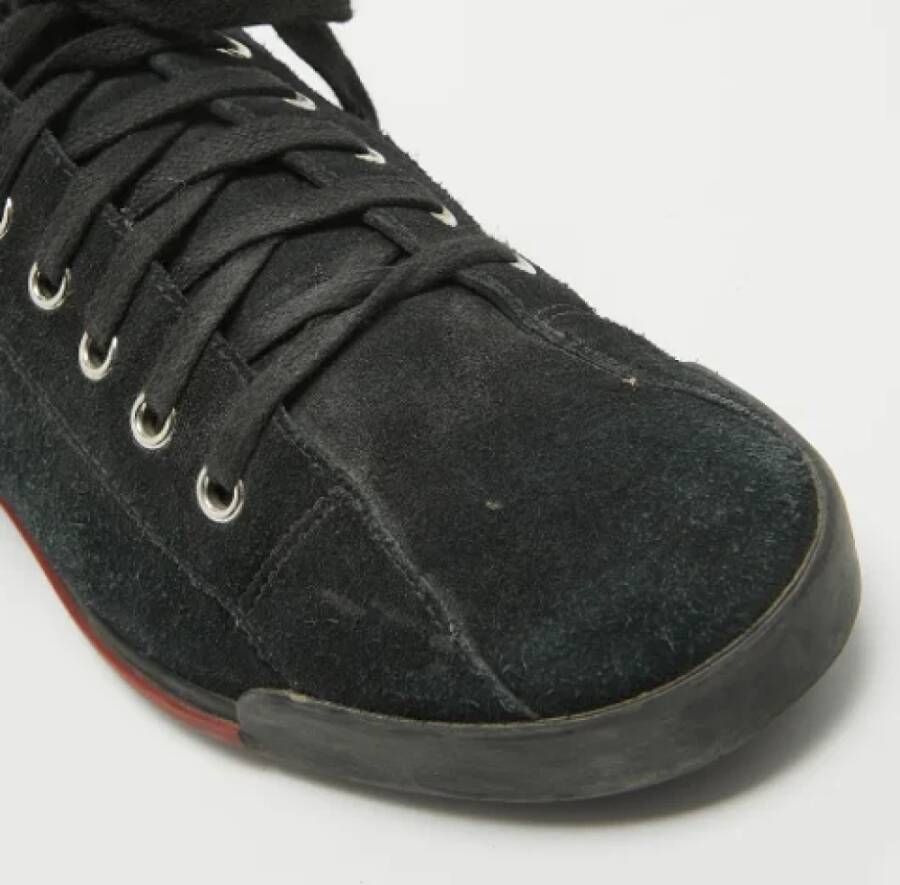 Gucci Vintage Pre-owned Suede sneakers Black Dames