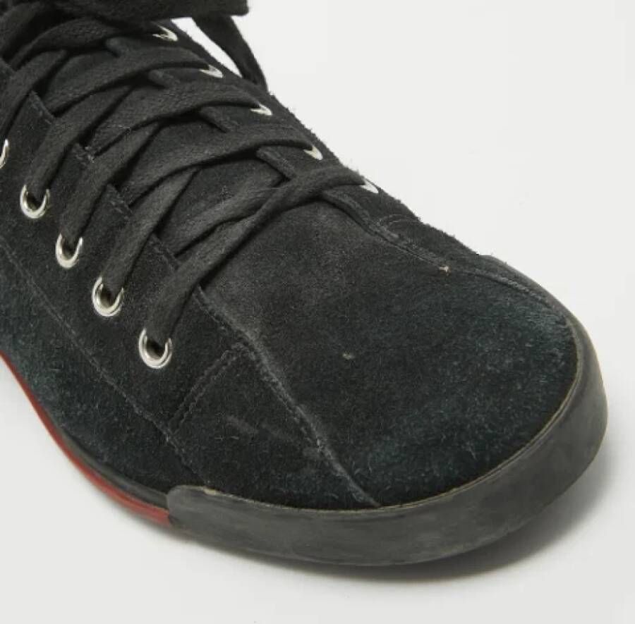 Gucci Vintage Pre-owned Suede sneakers Black Dames