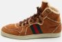 Gucci Vintage Pre-owned Suede sneakers Brown Dames - Thumbnail 2