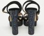 Gucci Vintage Pre-owned Velvet sandals Black Dames - Thumbnail 5