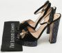 Gucci Vintage Pre-owned Velvet sandals Black Dames - Thumbnail 9