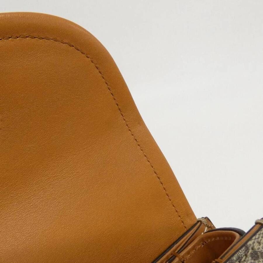 Gucci Vintage Tweedehands Gucci GG Canvas Bamboo Clutch