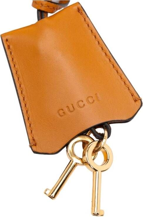 Gucci Vintage Tweedehands Hangslot Kleine Schoudertas