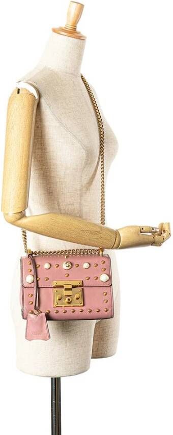 Gucci Vintage Tweedehands hangslot schoudertas