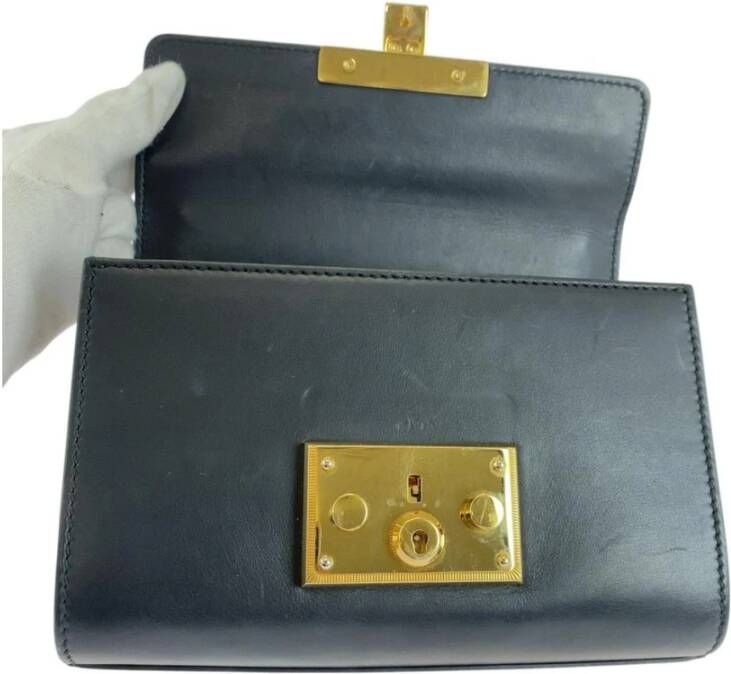 Gucci Vintage Tweedehands hangslot schoudertas kettingdetail