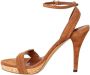 Gucci Vintage Tweedehands Suède Leren Kurk Platform Sandalen - Thumbnail 2
