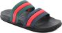 Gucci Web Stripe Slide Sandalen in Zwart Multicolor Heren - Thumbnail 2