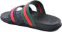 Gucci Web Stripe Slide Sandalen in Zwart Multicolor Heren - Thumbnail 3