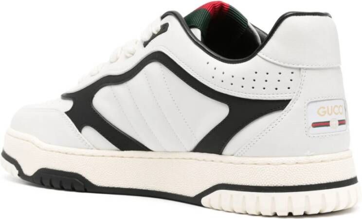 Gucci Wit Zwart Re-Web Sneakers