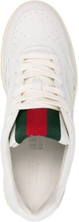 Gucci Witte Gewatteerde Panel Sneakers White Dames
