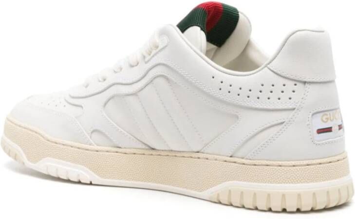 Gucci Witte Gewatteerde Panel Sneakers White Dames