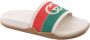 Gucci Witte Slide Sandalen voor Mannen Multicolor Heren - Thumbnail 2