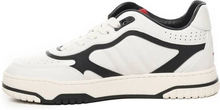 Gucci Witte Sneakers met Zwarte Details