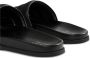 Gucci Zwarte Canvas Open Teen Slide Sandalen - Thumbnail 2