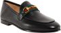 Gucci Zwarte Leren Loafer met Tricolor Detail Black Dames - Thumbnail 2