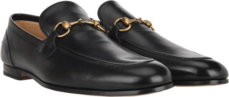 Gucci Jordaan Lederen Loafers Black Heren