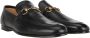 Gucci Jordaan Lederen Loafers Black Heren - Thumbnail 2