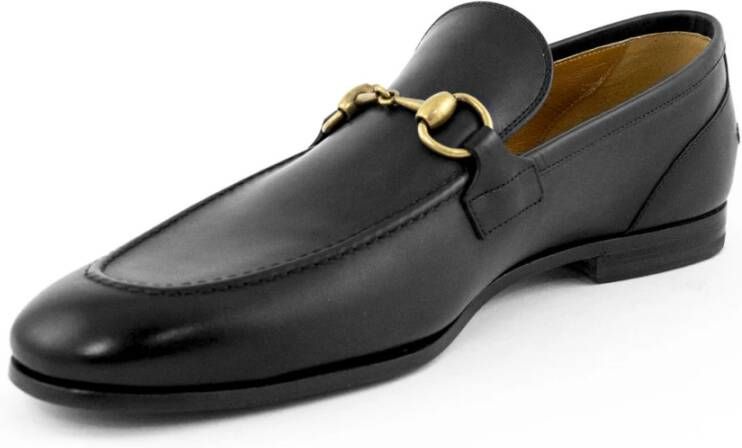 Gucci Jordaan Lederen Loafers Black Heren