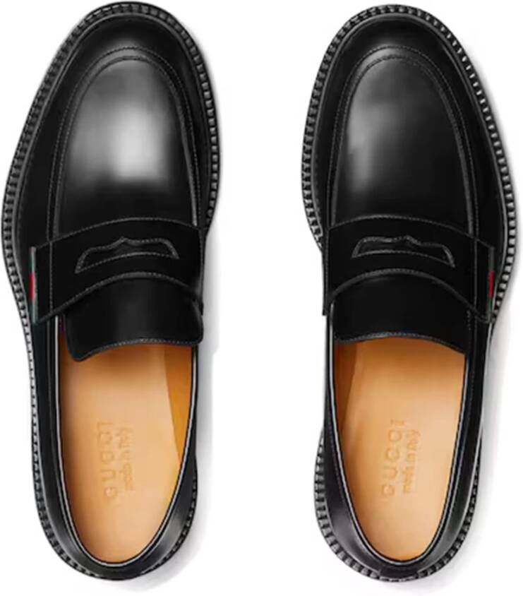 Gucci Zwarte Loafer Schoenen Luxe Stijl