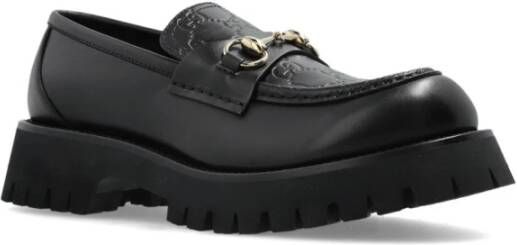 Gucci Zwarte Monogram Instap Sandalen