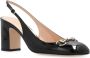 Gucci Zwarte Patentleren Slingback Sandalen - Thumbnail 2