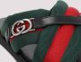 Gucci Zwarte Polyamide Web Canvas Sandalen - Thumbnail 2
