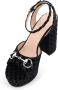 Gucci Zwarte Sandalen met GG Logo Detail - Thumbnail 2