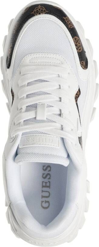 Guess Abstract Multicolor Veterschoenen White Dames