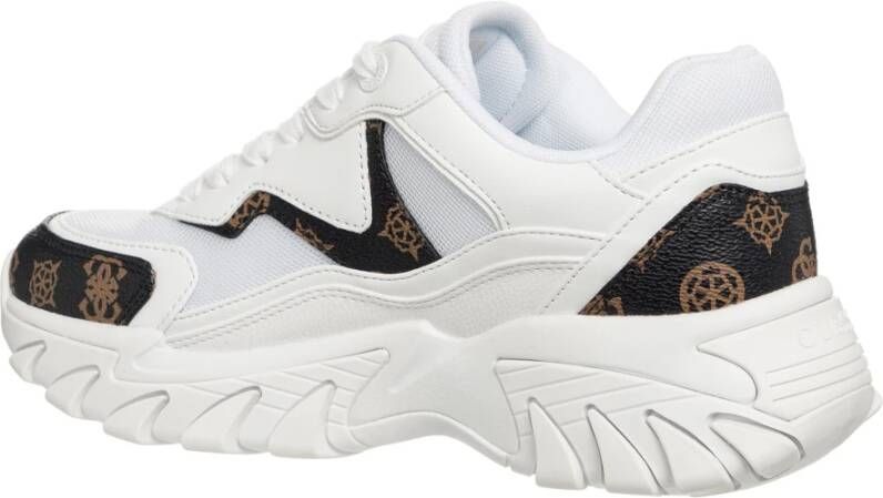 Guess Abstract Multicolor Veterschoenen White Dames