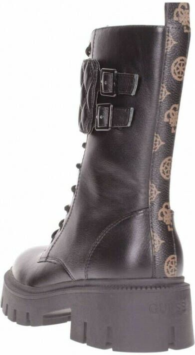 Guess Amphibian shoes mod. Sery in leather D23Gu33 fl7Serloea10 Zwart Dames