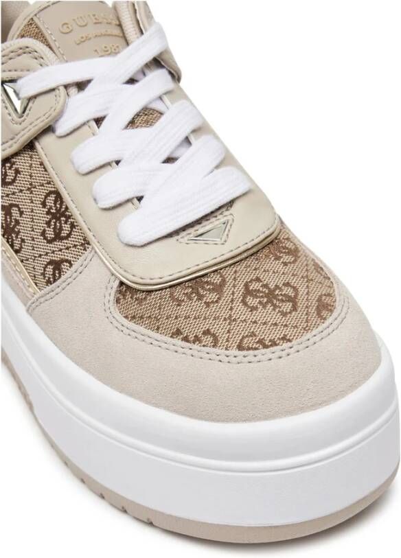 Guess Beige Low Top Sneakers Flpr2Dfal12