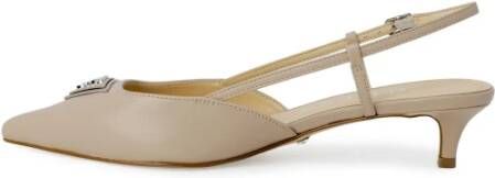 Guess Beige Pointed Toe Pumps met Gesp Strik Beige Dames