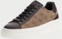 Guess Beige Sneakers 4G Logo Suede Inserts Beige Heren - Thumbnail 12