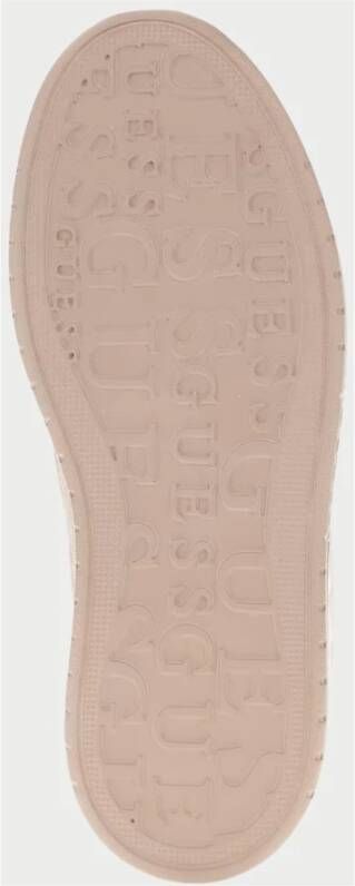 Guess Beige Sneakers met 4G Logo Print