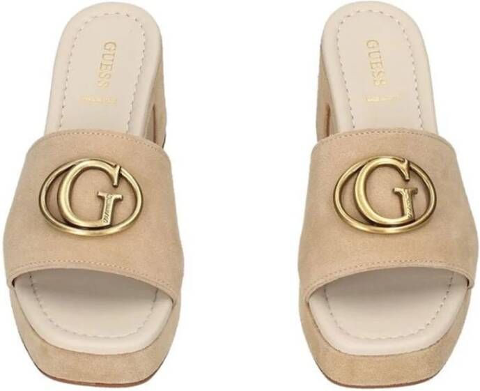 Guess Beige Synthetische Sandalen voor Dames Beige Dames