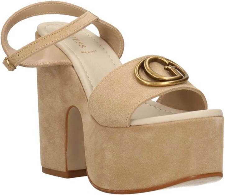 Guess Beige Synthetische Sandalen voor Dames Beige Dames