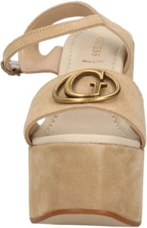 Guess Beige Synthetische Sandalen voor Dames Beige Dames