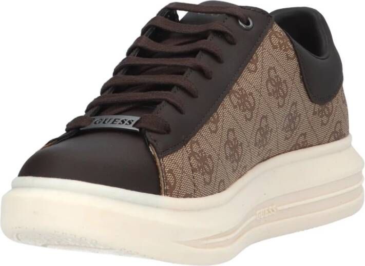 Guess Beige Bruine sneaker van eco-leer Meerkleurig Heren