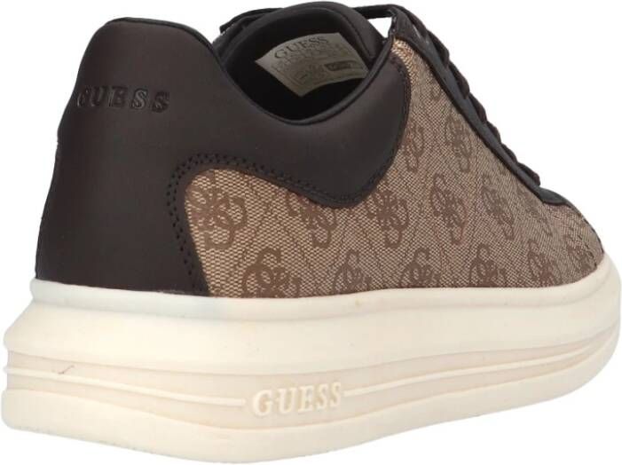 Guess Beige Bruine sneaker van eco-leer Meerkleurig Heren