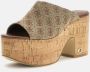 Guess Beige bruine synthetische sandalen voor dames Multicolor Dames - Thumbnail 2