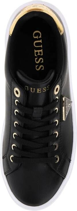Guess Black Sneakers Denesa12 met Glitter Platform