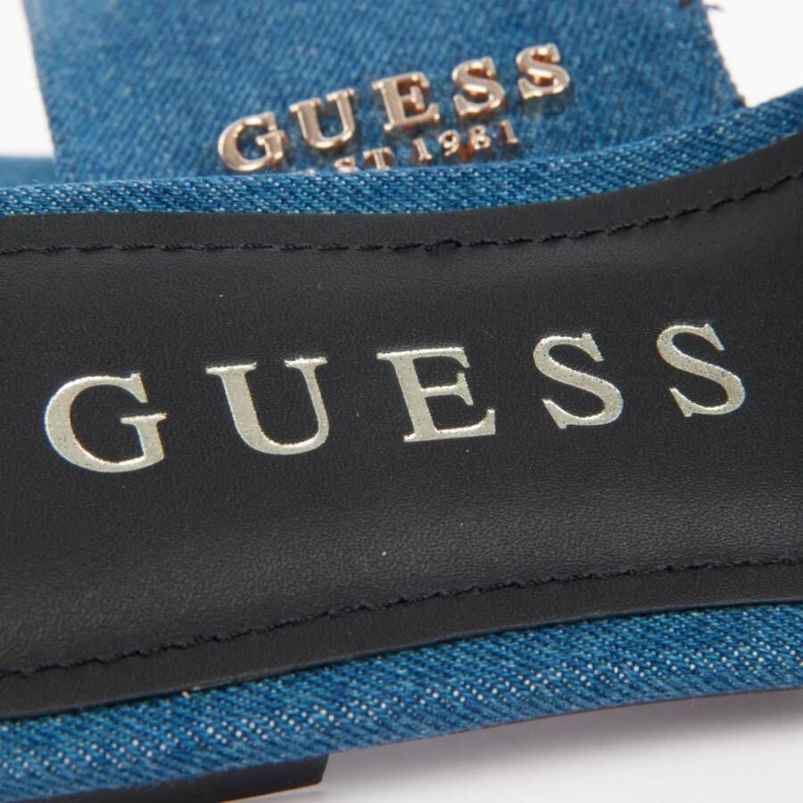 Guess Blauwe Classic Est Dames Sandalen