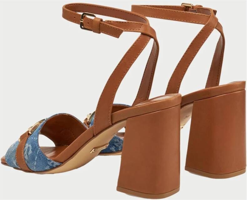 Guess Blauwe Denim Sandalen met Bandjes