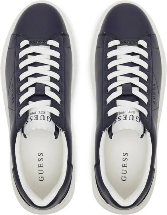 Guess Blauwe Leren Sneakers Sport Schoenen