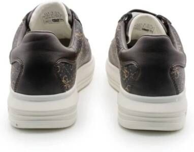 Guess Bruine herenschoenen van polyurethaan met logo-details Bruin Heren