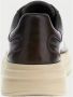 Guess Bruine Leren Distressed Sneakers Brown Heren - Thumbnail 4