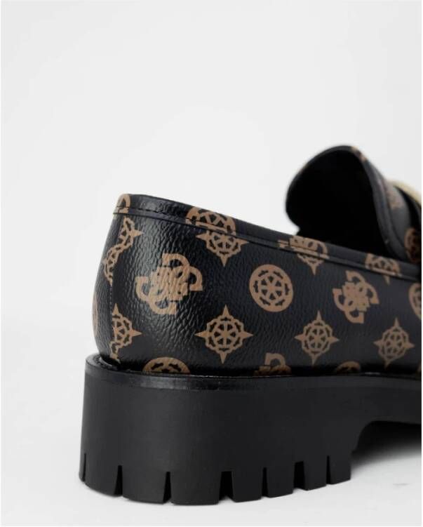 Guess Bruine Polyethyleen Platte Schoen